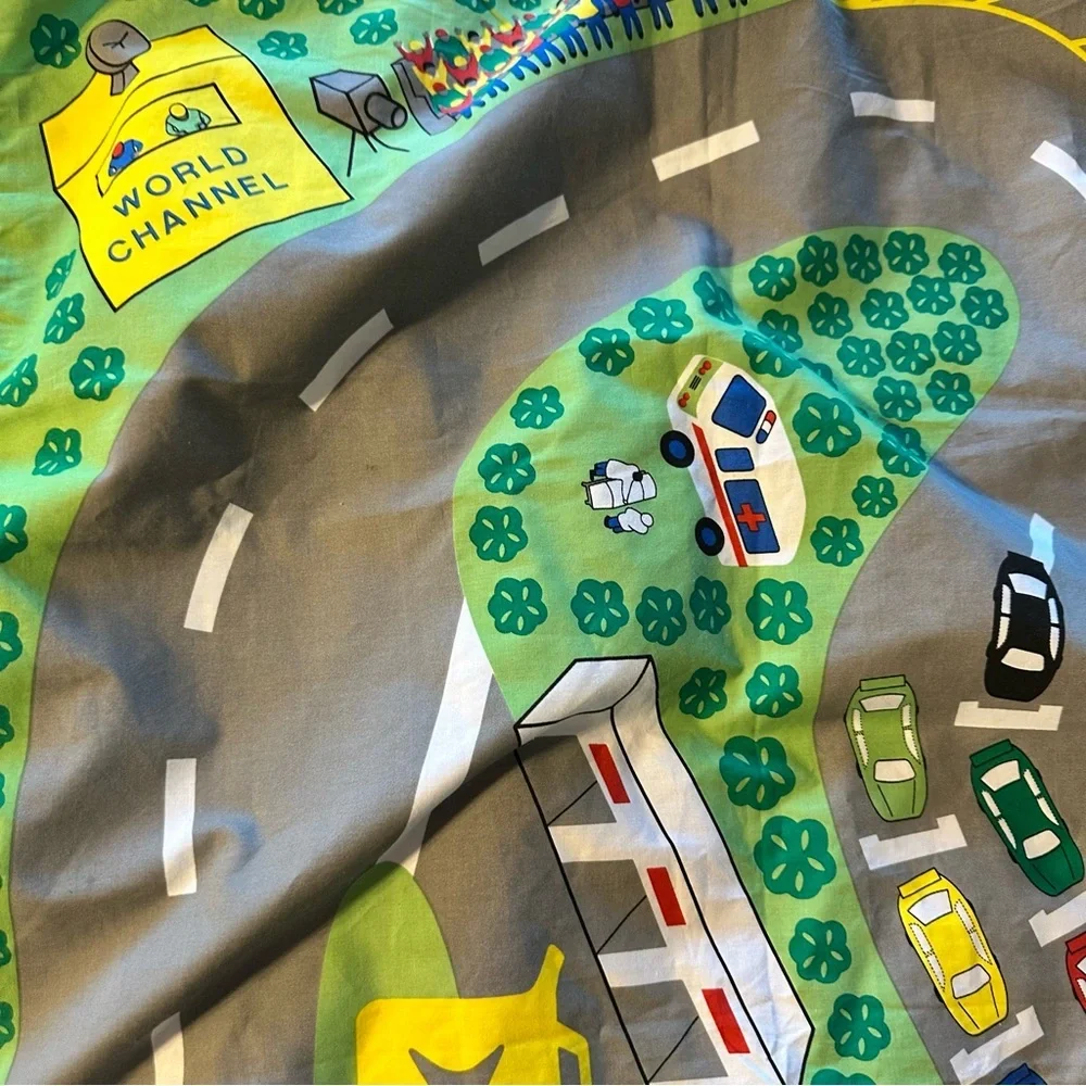 Kids Race Track Play Mat/Sheet